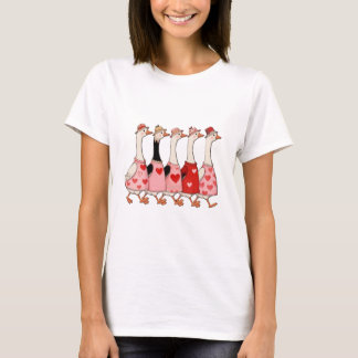 T-shirt Cute geese valentine 