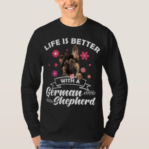 T-shirt Cute German Shepherd Art Men Women Dog Lover Germa