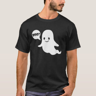 T-shirt Cute Ghost Boo Funny Ghost Image Costume Halloween