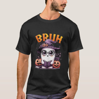 T-shirt Cute Ghost bruh Boo livre de lecture Funny Family 