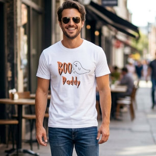 T-shirt Cute Ghost Little Boo Papa Halloween Baby Shower