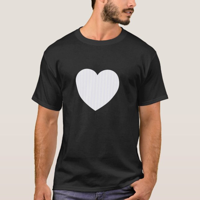 T-shirt Cute Ghost White Stripes Vertical Lines Pattern Mi (Devant)