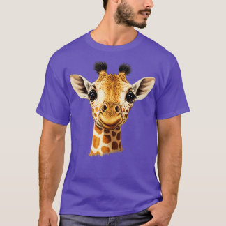 T-shirt Cute Giraffe Portrait