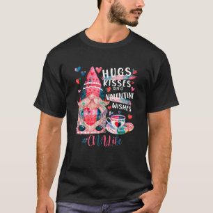 T-shirt Cute Gnome CNA Life Nurse Hugs Baisers Valentines 