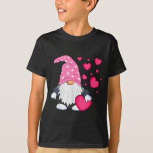 T-shirt Cute Gnome de la Saint-Valentin tenant un ballon e