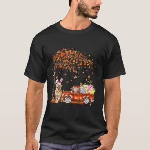 T-shirt Cute Golden Retriever Egg Tree Easter Day Dog Dad