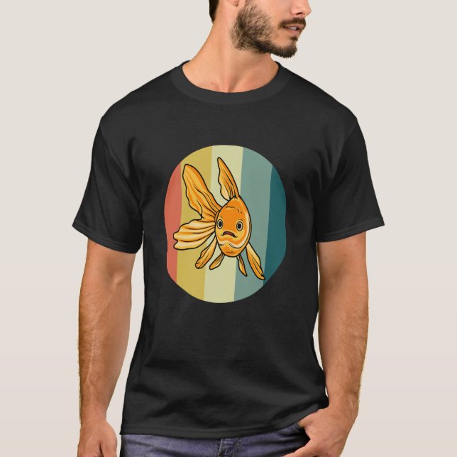 T-shirt Cute Goldfish Aquaristis Hobby Fish (Devant)