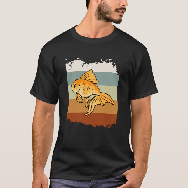 T-shirt Cute Goldfish Aquarium Artsy Fish (Devant)