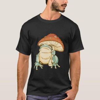 T-shirt Cute grenouille Champignons Casquette Cottagecore 