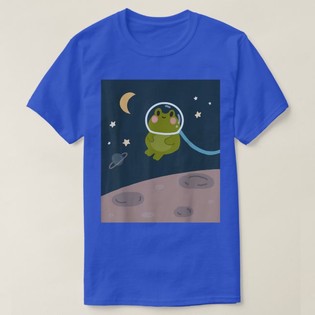 T-shirt Cute grenouille dans l'espace  (Design devant)