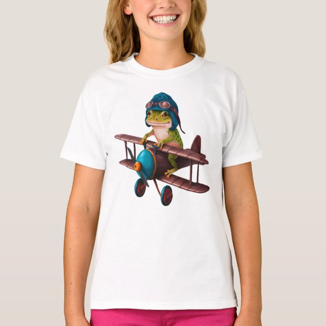 T-shirt Cute grenouille drôle (Devant)