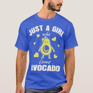 T-shirt Cute Guacamole Juste Une Fille Qui Aime Avocado Av