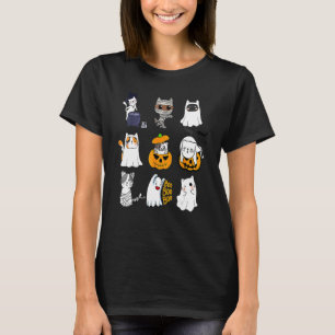 T-shirt Cute Halloween Chats Chat Saison Éffrayante
