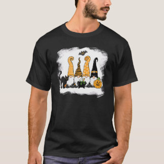 T-shirt Cute Halloween Gnome Jardinage effrayant Trick Or