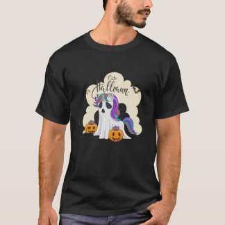 T-shirt Cute Halloween licorne avec citrouille