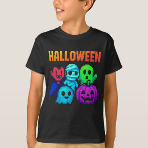 T-shirt Cute halloween Pixel Vêtements unisex mâle femelle