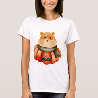 T-shirt Cute Hamster en Citrouille - Cosy Halloween d'auto
