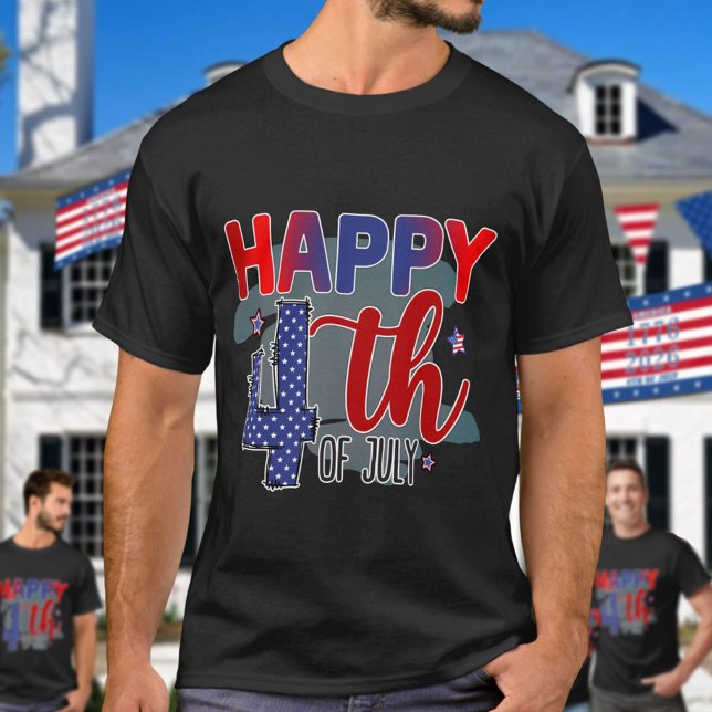 T-shirt Cute Happy 4th Of July (Créateur téléchargé)