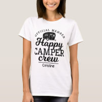 Cute Happy Camper Crew Nom officiel du membre