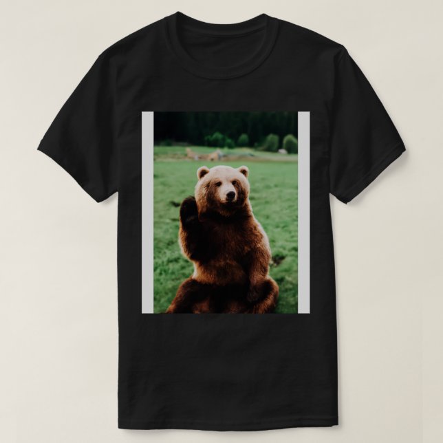 T-shirt Cute haute ours (Design devant)