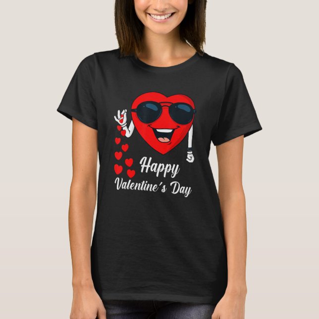 T-shirt Cute Heart Happy Valentines Day Salting Hearts (Devant)