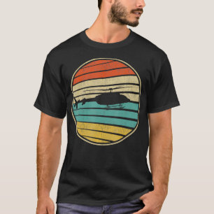 T-shirt Cute Helicopter Cadeau Retro les années 70 80s Vin