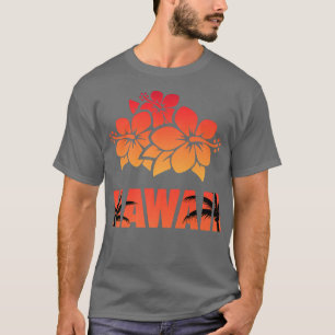 T-shirt Cute Hibiscus Flower Hawaii Beach Hawaii Premium H