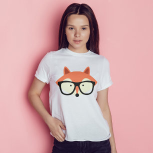 T-shirt Cute Hipster Red Fox