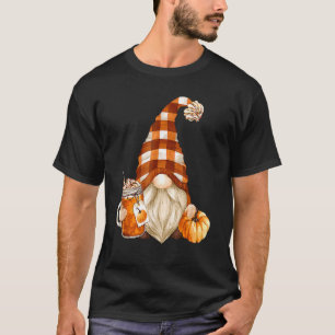 T-shirt Cute Holiday Gnome For Thanksgiving With Fall Pump