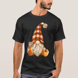 T-shirt Cute Holiday Gnome For Thanksgiving With Fall Pump