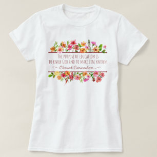 T-shirt Cute Homeschool enseignant Conversations classique