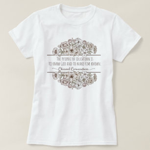 T-shirt Cute Homeschool Maman Conversations Classiques Flo