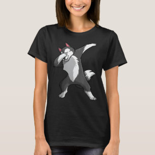 T-shirt Cute Husky Sibérien Pour Hommes Femmes Dabbing Hus