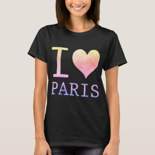 T-shirt Cute I Love Paris