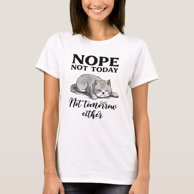 T-shirt Cute Introvert Cat (Devant)