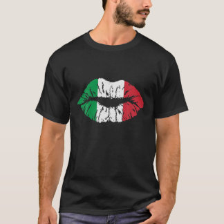 T-shirt Cute Italie Flag Lips Italien Graphisme Le Cool It