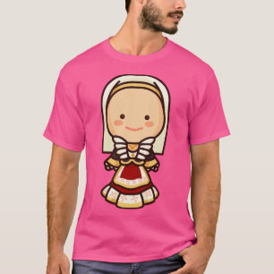 T-shirt Cute italienne Sardaigne femme avec robe tradition