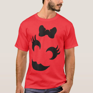 T-shirt Cute Jack O' Lantern Citrouille Clin d'œil Visage