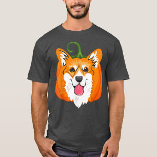 T-shirt Cute Jack O Lantern Pumpkin Corgi Dog Halloween Co