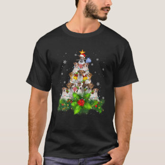 T-shirt Cute Jack Russell Terrier Chien de Noël Arbre cade