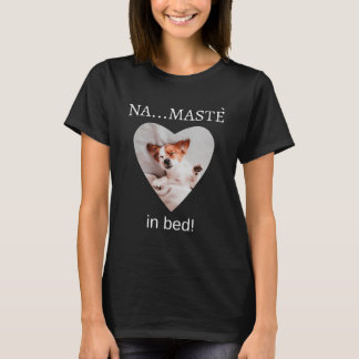 T-shirt Cute Jack Russell Terrier Namaste dans le Coeur du