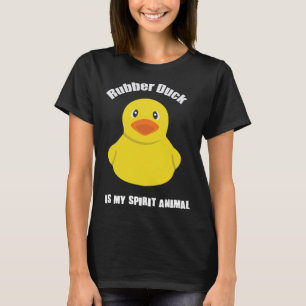 T-shirt Cute Jaune Caoutchouc Canard Esprit Animal