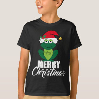 T-shirt Cute Joyeuse Grenouille de Noël