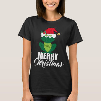 T-shirt Cute Joyeuse Grenouille de Noël