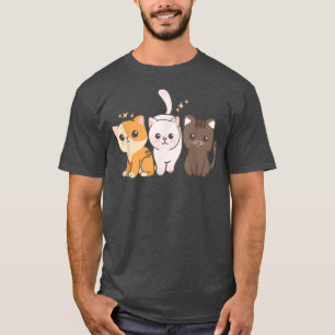 T-shirt Cute Kawaii Anime - Cat Kitten Street Squad - Kawa