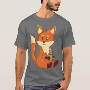 T-shirt Cute Kawaii AnimePour Boire Du CaféEsthétique Japo