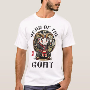 T-shirt Cute Kawaii Chèvre chinoise asiatique Zodiac Année