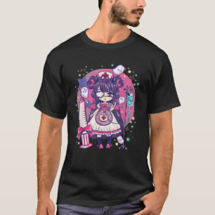 T-shirt Cute Kawaii Chibi Anime Halloween Infirmières Fill