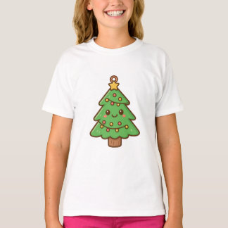 T-shirt Cute Kawaii Christmas Tree Shirt • Cute Holiday Gi