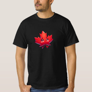 T-shirt Cute Kawaii Feuille d'érable   Elbows Up Canada